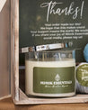 Mimik Essentials Apothecary Candles are made with 100% soy wax and lightly scented with unique blends of essential oils.  Properly cared for, our candles will bring you 40 hours of relaxation.